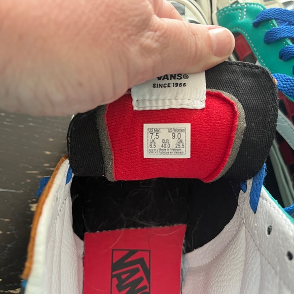 Muti-Colored Checkered Vans - Picture 4 of 7